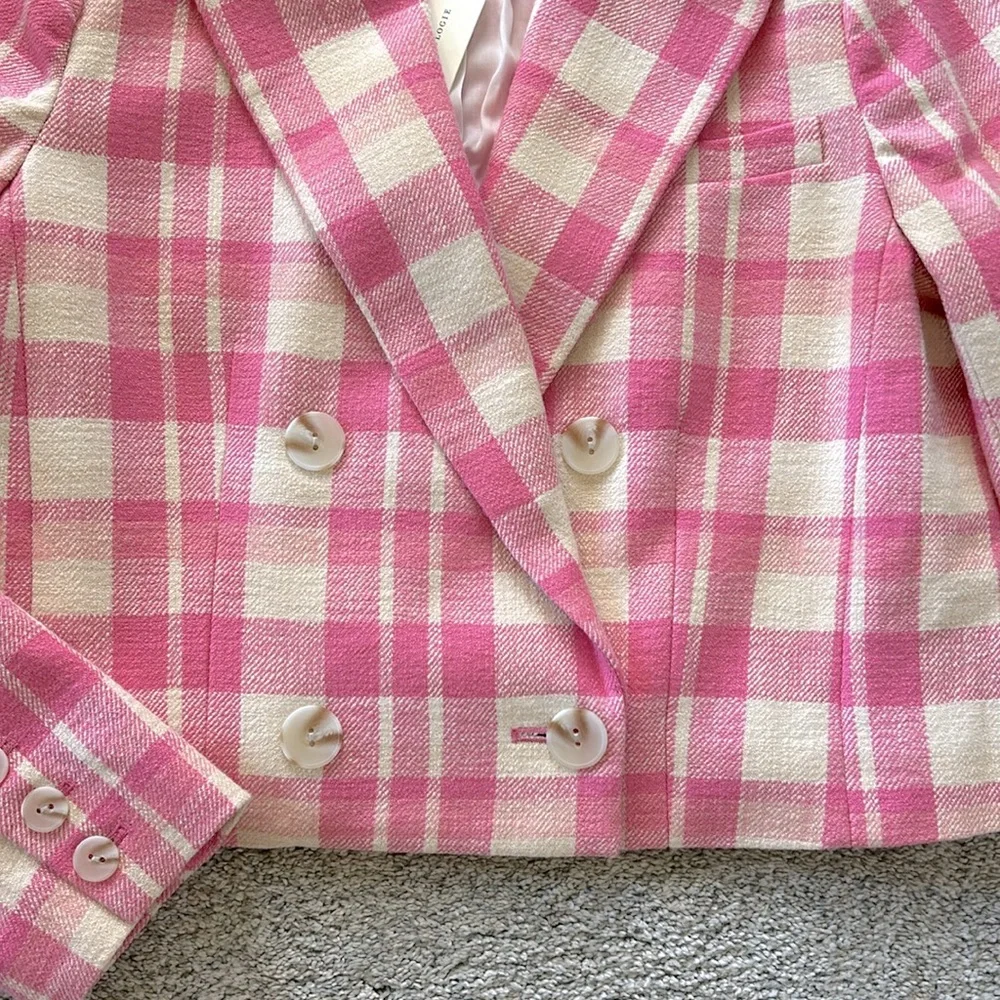 Anthropologie Maeve Cropped Double Breasted Jacket - Picture 6 of 11